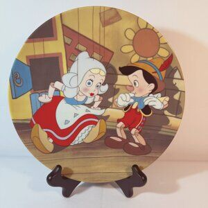 1990 Disney “I’ve Got No Strings" Pinocchio Knowles Plate EUC